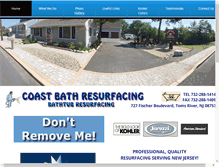 Tablet Screenshot of coastbath.com